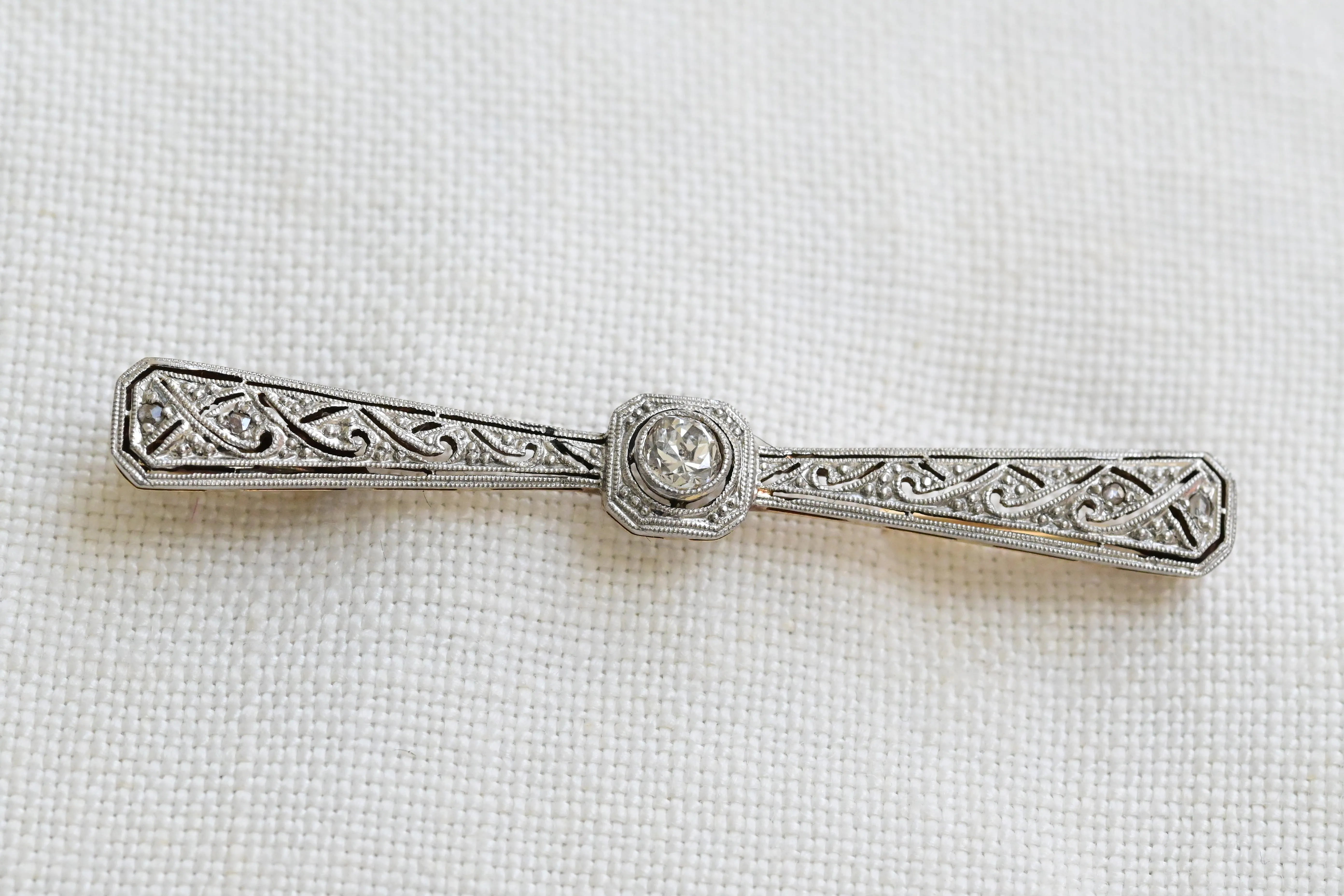 Vintage diamond brooch