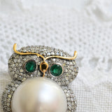 Antique Owl Brooch