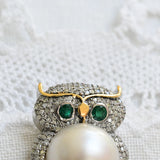 Antique Owl Brooch