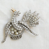 Vintage bird brooch