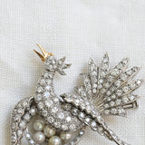 Vintage bird brooch