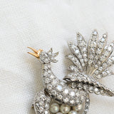 Vintage bird brooch