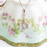 Vintage diamond drop necklace