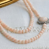 Vintage Angel Skin Coral Circa Necklace
