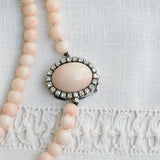 Vintage Angel Skin Coral Circa Necklace