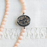 Vintage Angel Skin Coral Circa Necklace