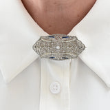 Art deco geometricc brooch