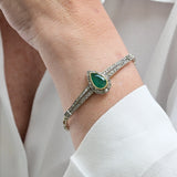 Vintage 1950s emerald bracelet