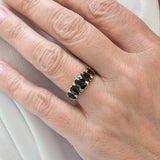 Vintage five garnet ring