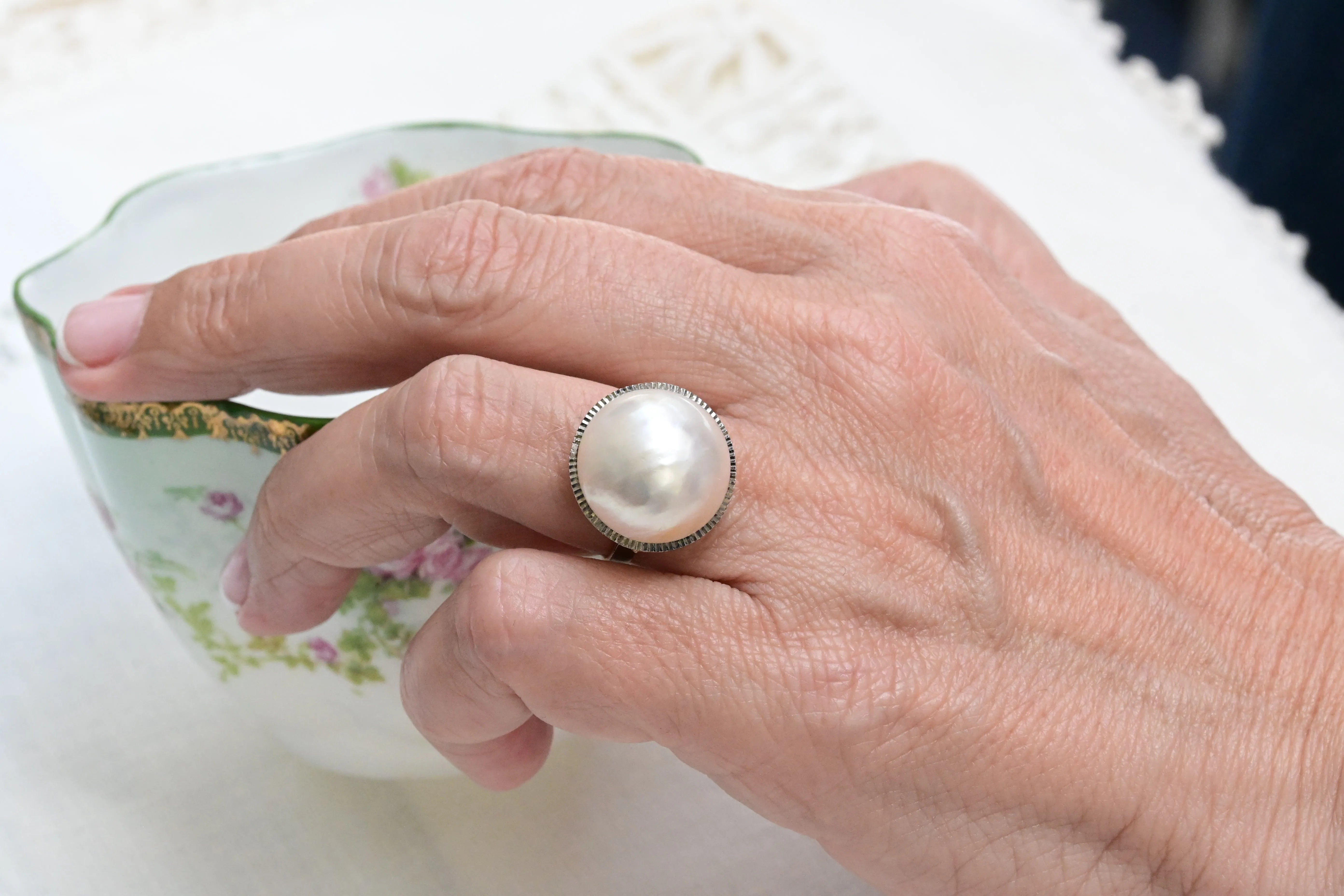 Japanese pearl ring