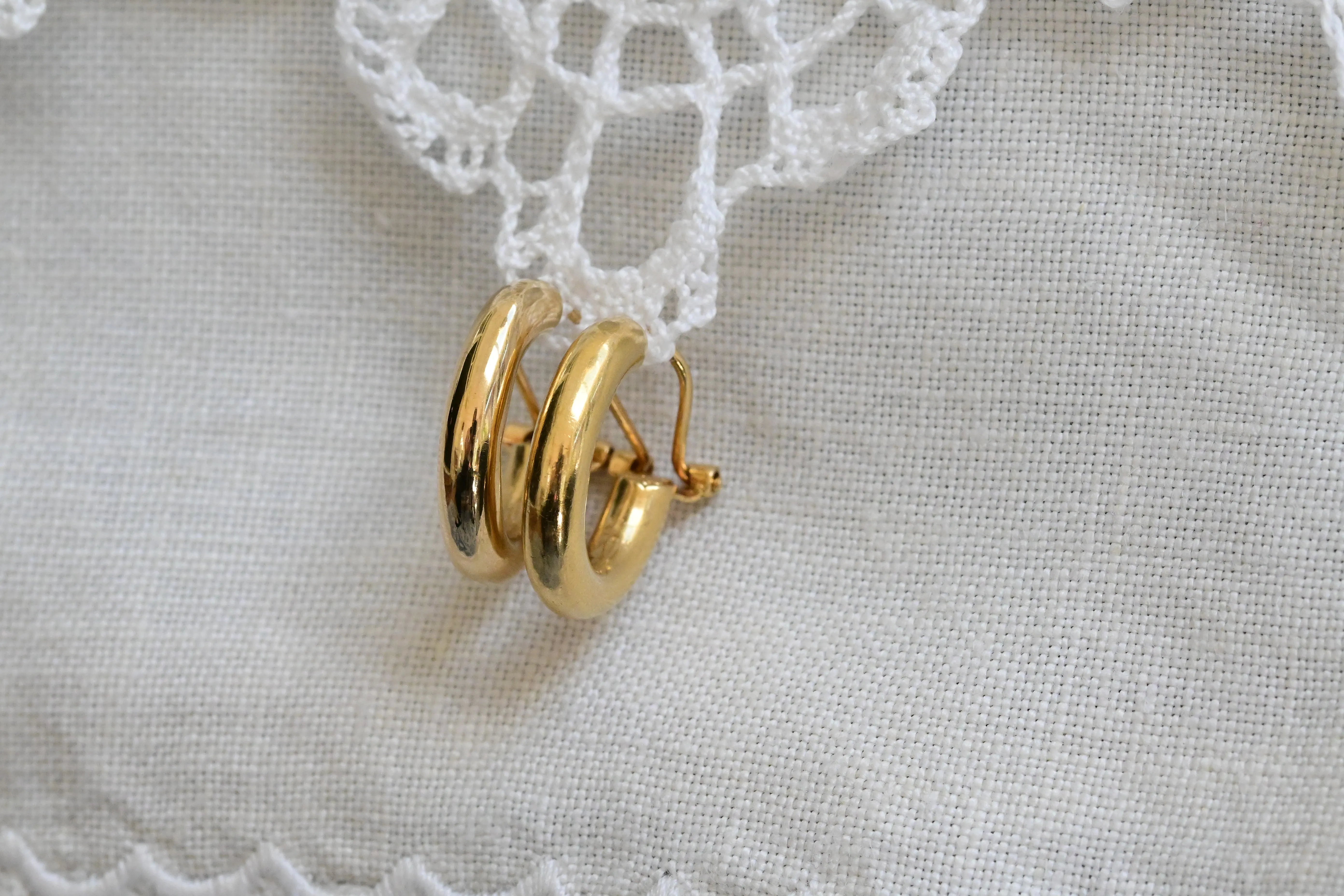 Vintage gold earrings