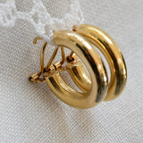Vintage gold earrings
