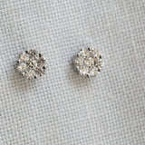 Vintage stud flower earrings