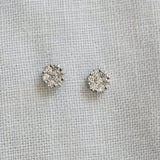 Vintage stud flower earrings