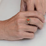 Vintage red coral ring