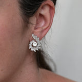 Art nouveau sapphire earrings
