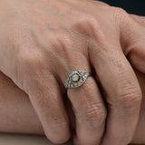 Art deco Geometric Diamond Ring