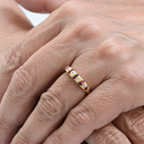 Vintage prstan z rubinom in diamanti