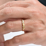 Vintage six diamond ring
