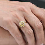 Art deco floral ring