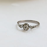 Antique solitaire diamond ring