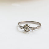 Antique solitaire diamond ring