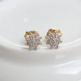 Boucles d'oreilles vintage en diamant