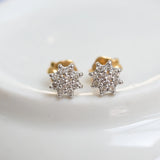 Boucles d'oreilles vintage en diamant