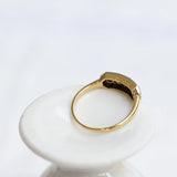 Anillo Art Deco con Zafiros Azules talla Baguette
