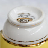 Bague diamant vintage des années 20