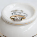 Bague diamant vintage des années 20