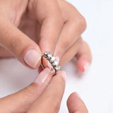Mid 20th centiry half wedding ring