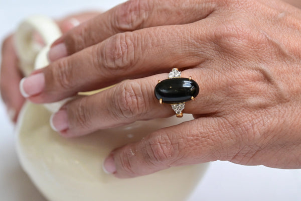 Mid 20th century Black Indian Star ring – Moira Antique SI74236466