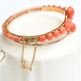 Vintage coral bracelet