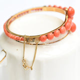 Vintage coral bracelet