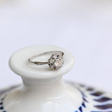 Engagement diamond ring from the 1950s