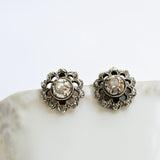 Art nouveau diamond earrings