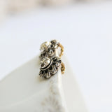 Art nouveau diamond earrings