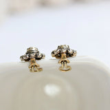 Art nouveau diamond earrings