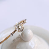 Art deco diamond rigid bracelet