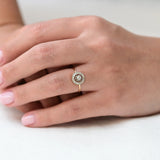 Bague diamant vintage des années 20