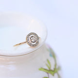 Bague diamant vintage des années 20
