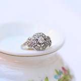 Art Deco ring with diamonds