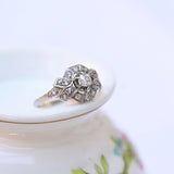 Art Deco ring with diamonds
