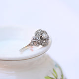 Art Deco ring with diamonds