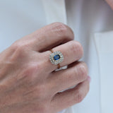 Art deco sapphire ring