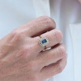 Art deco sapphire ring