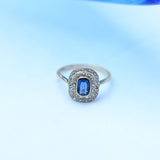 Art deco sapphire ring