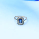 Art deco sapphire ring