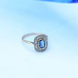 Art deco sapphire ring